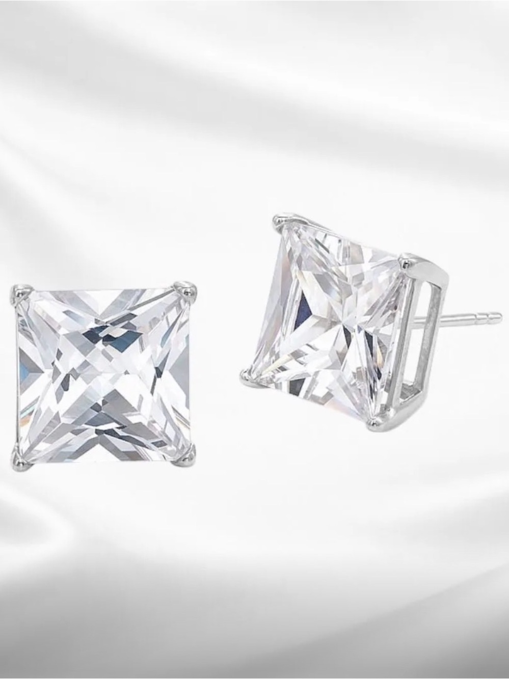 Glacier 7MM Earrings | 925 Sterling Silver Stud Earrings